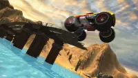 Roller coaster Monster Truck Stunt:Car Racing Game Screen Shot 1