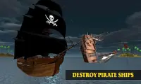 Karibische Meer outlaw Piratenschiff Schlacht 3D Screen Shot 3