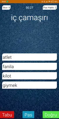 Tabu — Yasak Kelime Oyunu Screen Shot 2