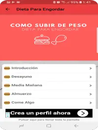 Como Subir de Peso y Dieta Para Engordar Rapido Screen Shot 6