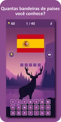 Quiz de Bandeiras e Cidades do País 3 Screen Shot 0